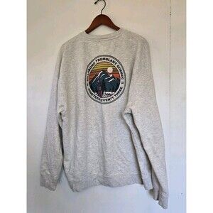 VTG Billabong Sweatshirt Mens 2XL Grey Surf Skate Graphic Crewneck Tremblant Y2K